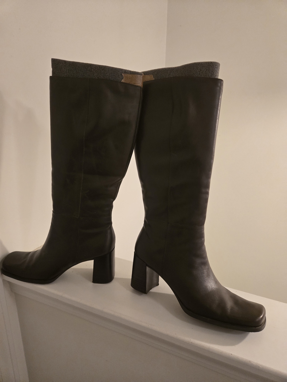 Capezio Chocolate Brown Knee-High Block Heel Boots